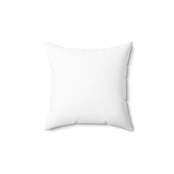 Rhino Cow Spun Polyester Square Pillow - The Ultimate Fusion of Style and Comfort in White"