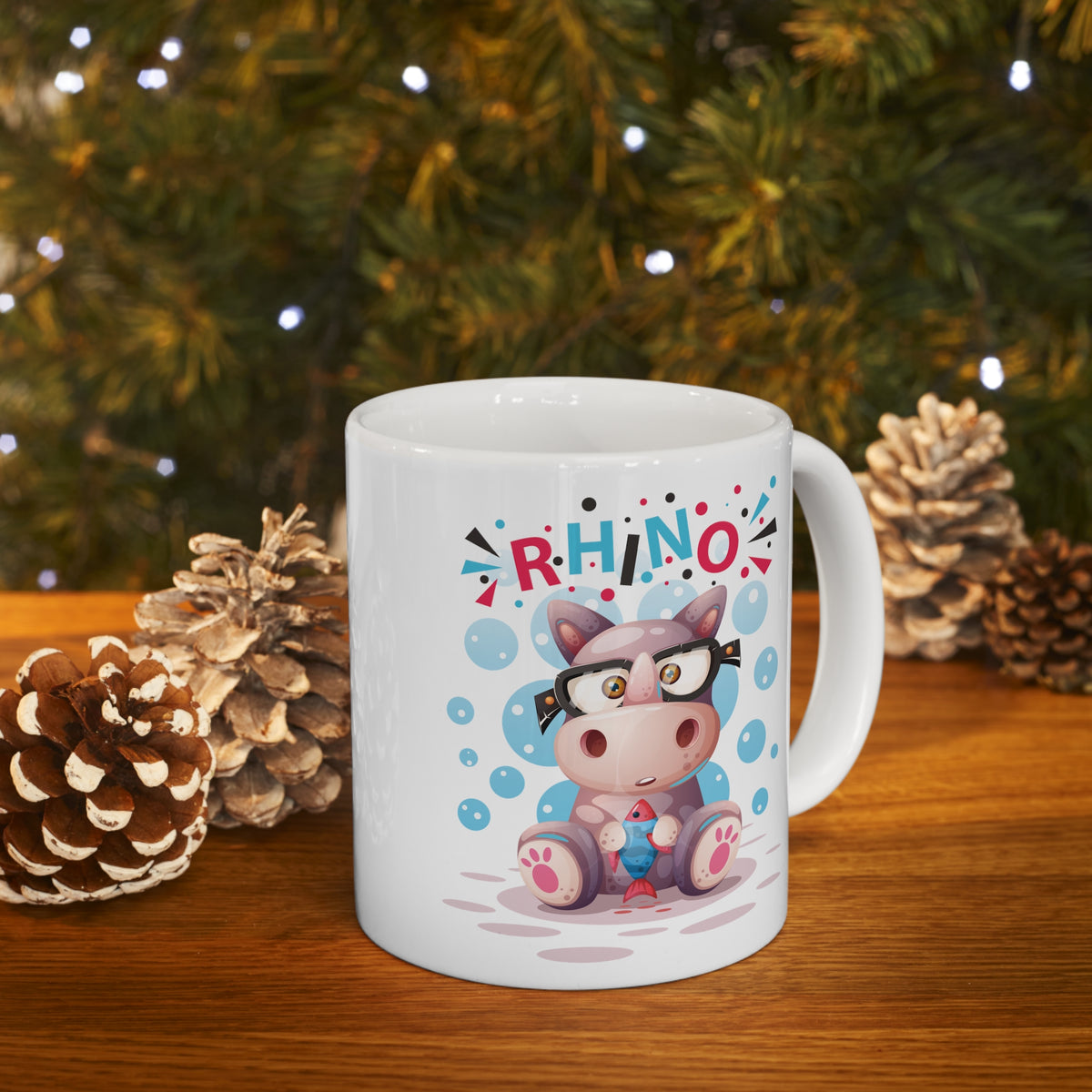 Rhino Cow 11oz Ceramic Mug: The Perfect Blend of Durability and Style