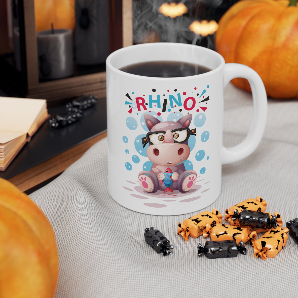 Rhino Cow 11oz Ceramic Mug: The Perfect Blend of Durability and Style
