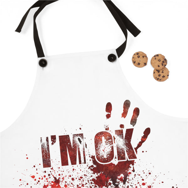 I'm Ok, It's Not My Blood" – Quirky Kitchen Apron 😅💉